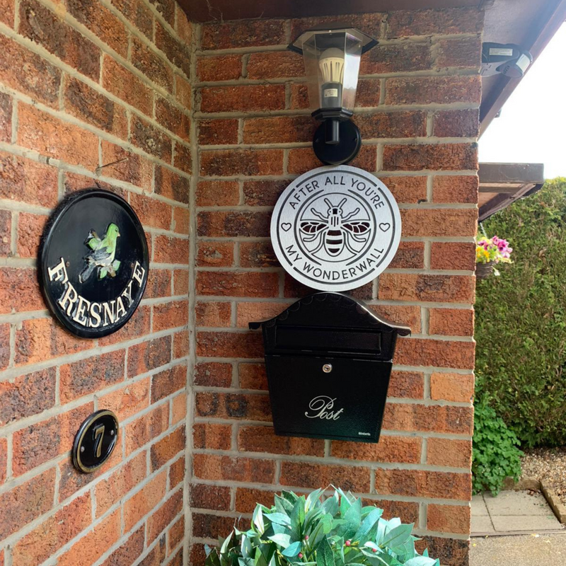 Manchester Lyrics Plaque